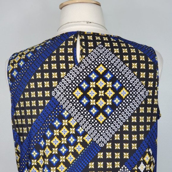 Roz & Ali Moroccan Mama Mixed Media Sleeveless Summer Layered Top NWT Size 1X - Picture 11 of 16